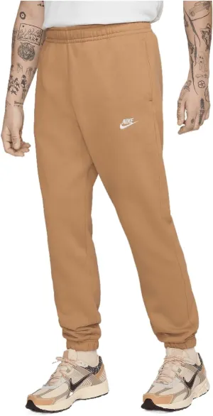 Nike Sportswear Club Fleece Men's Pants (BV2737-224, Flax/Flax/White) Size Large