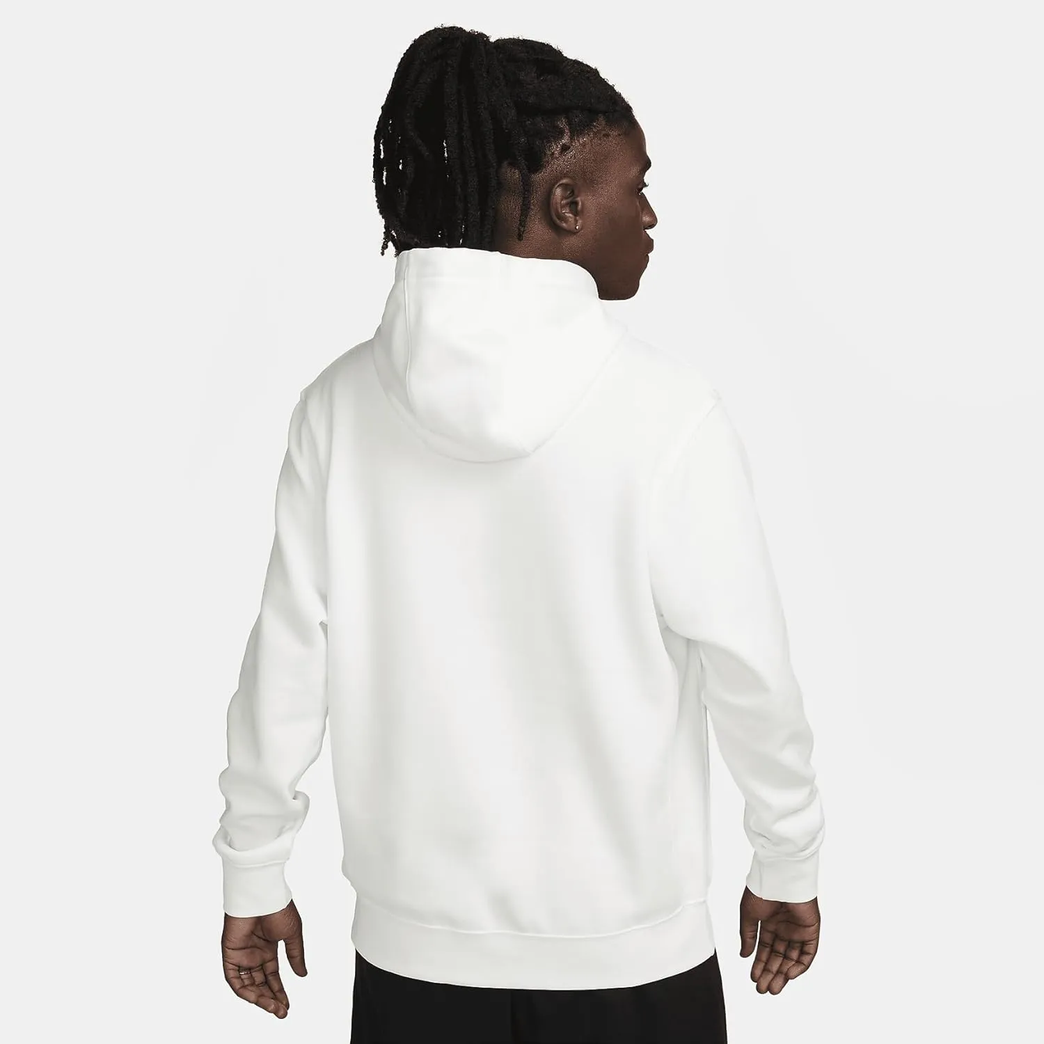 Nike Sportswear Club Fleece Pullover Hoodie (BV2654-134, Sail/Sail/White) Size Small Tall