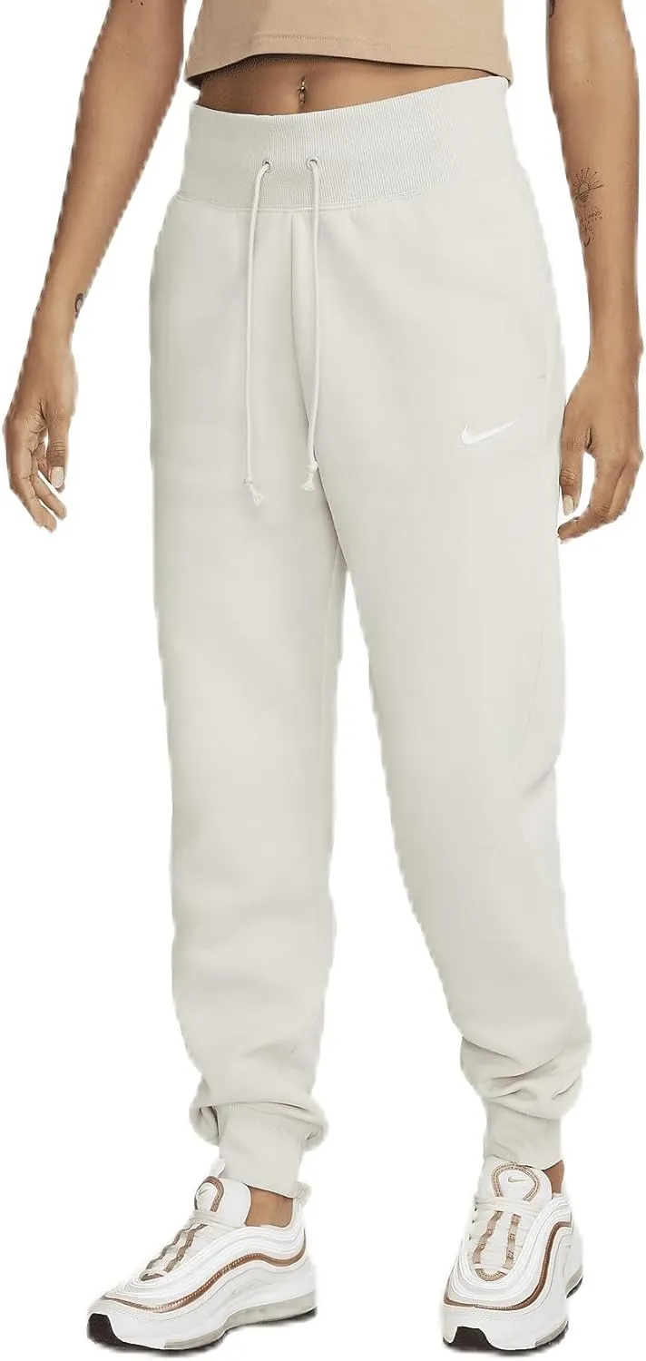 Nike Sportswear Phoenix Fleece Women's High-Waisted Joggers (DQ5688-104, Light Orewood Brown/Sail) Size XX-Large