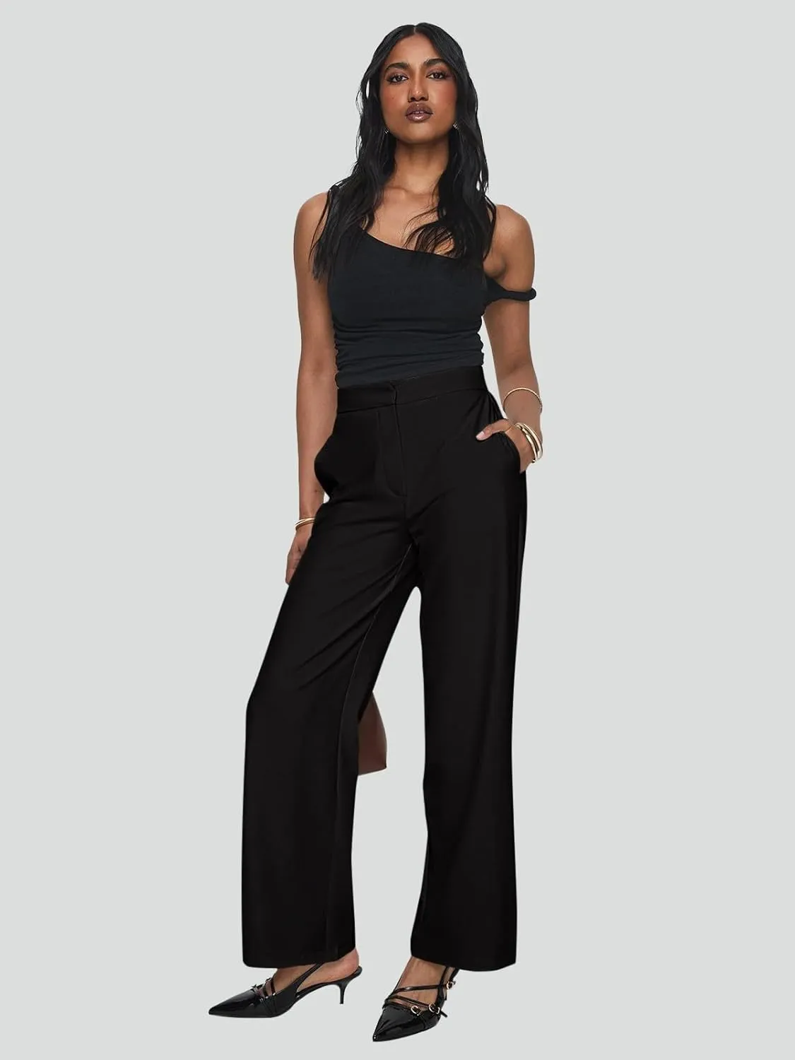 NIMIN Womens Dress Pants 2025 Business Casual Work Slacks for Women High Waisted Office Trousers