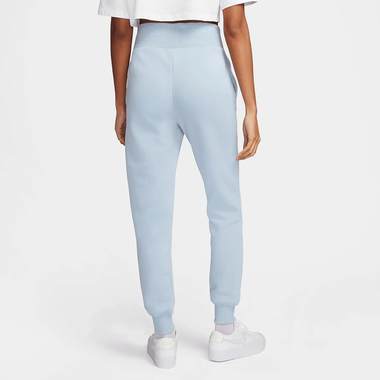 NSW Phoenix Fleece High Waisted Jogger Womens Pants (DQ5688-441, Blue)