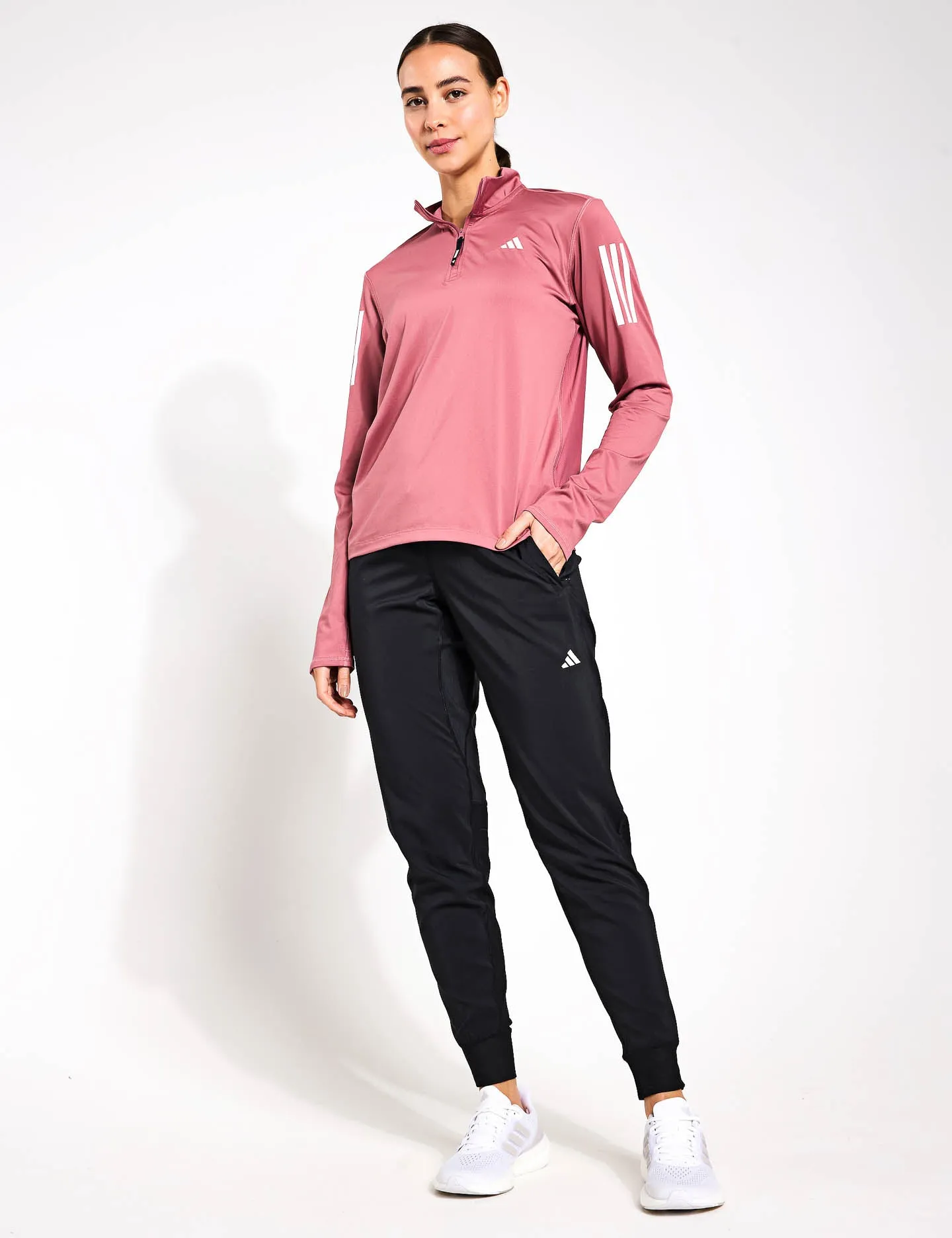 Own the Run Half-Zip Jacket - Preloved Crimson