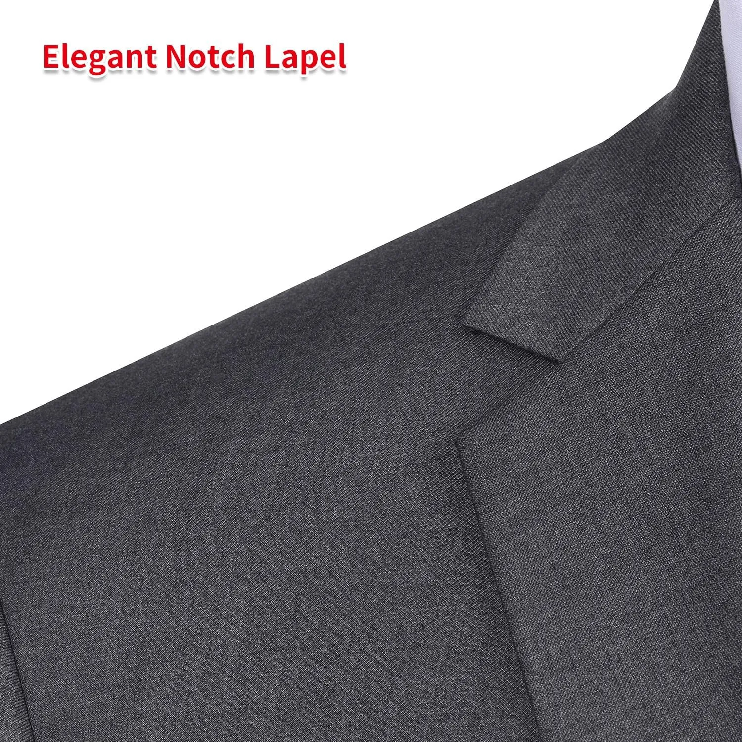P&L Men's Suit Separates Classic Fit Flat Front Dress Pants & Formal Suit Jacket