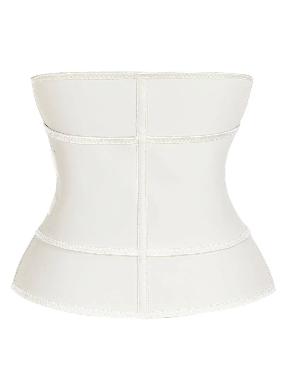 Perfect Nude 7 Steel Bones Sticker Zip Latex Waist Slimmer Big Size Sleek Smoothers