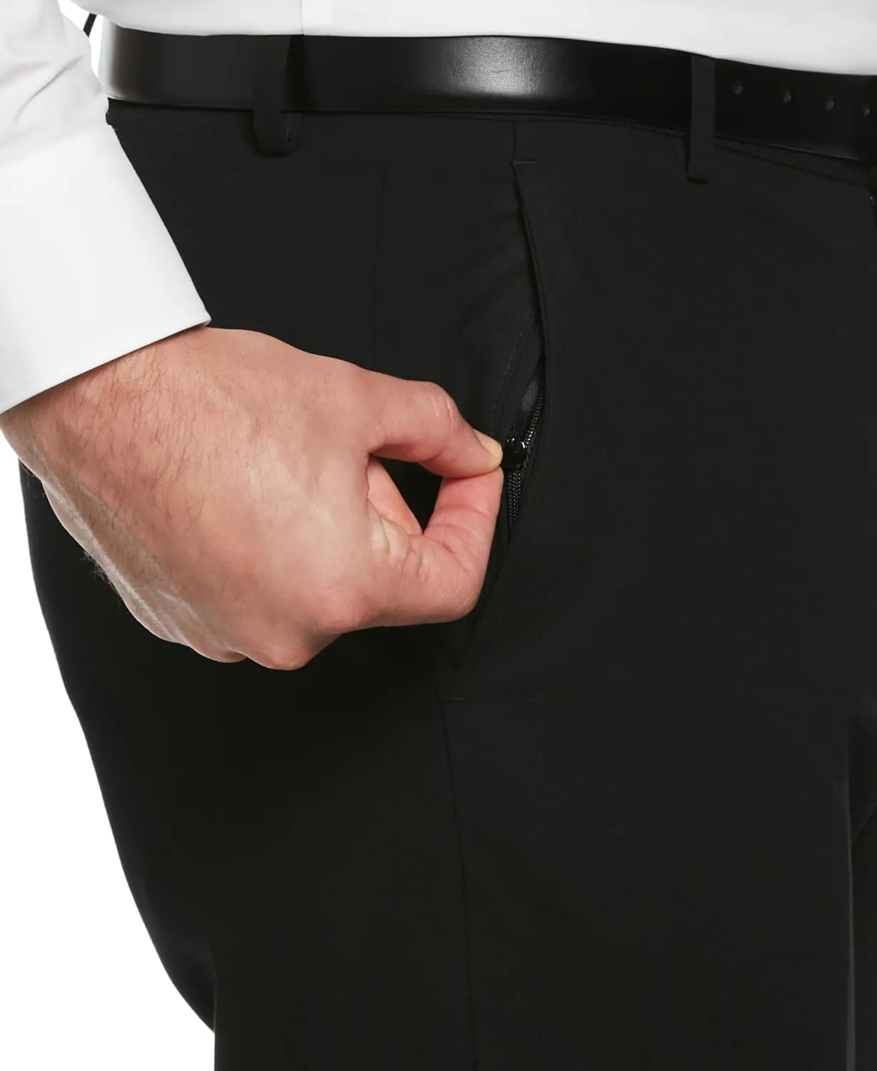 Perry Ellis Men's Dobby Louis Slim Fit Suit Pants