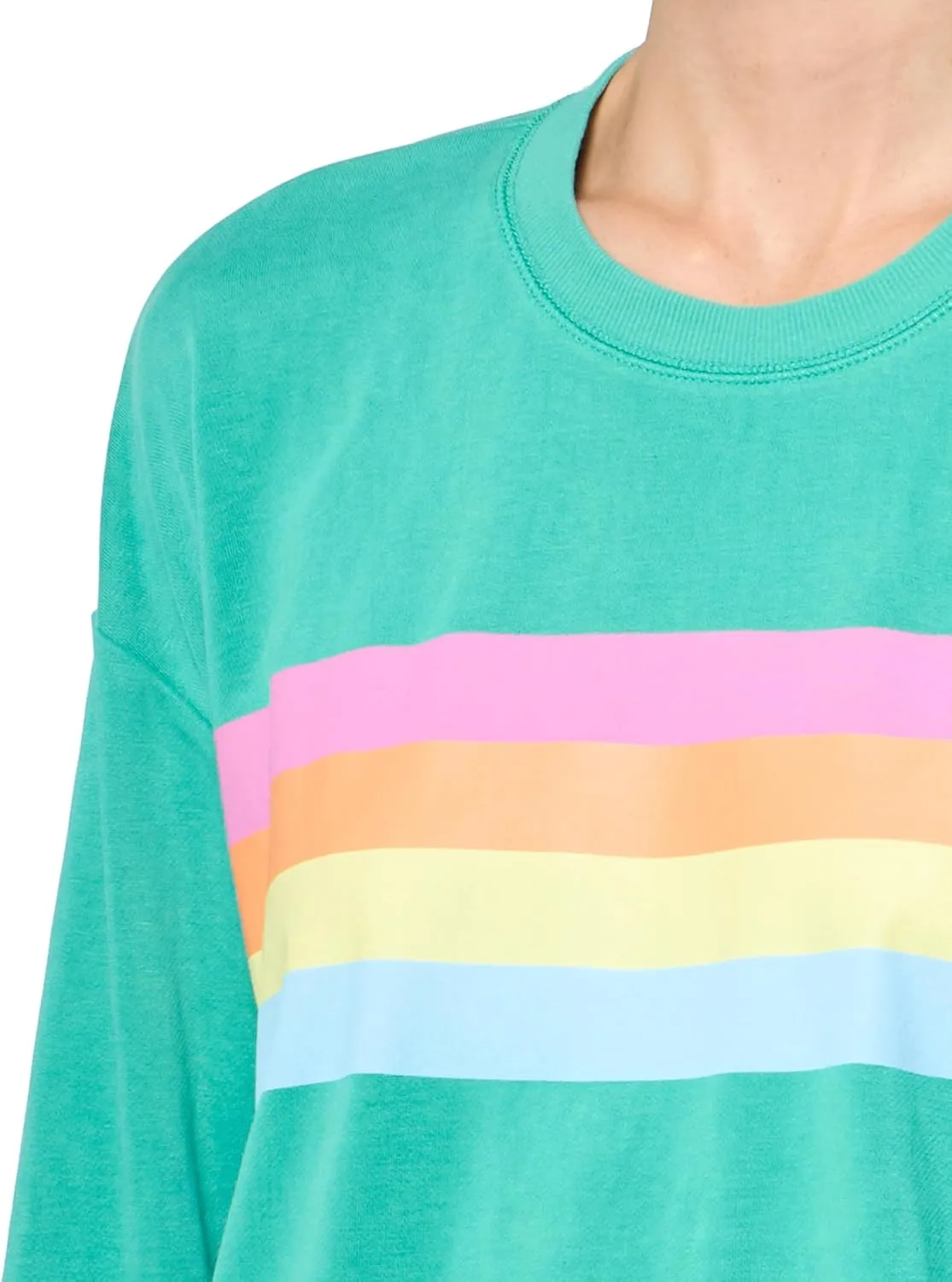 PJ Salvage Women's Loungewear Live in Color Long Sleeve Top