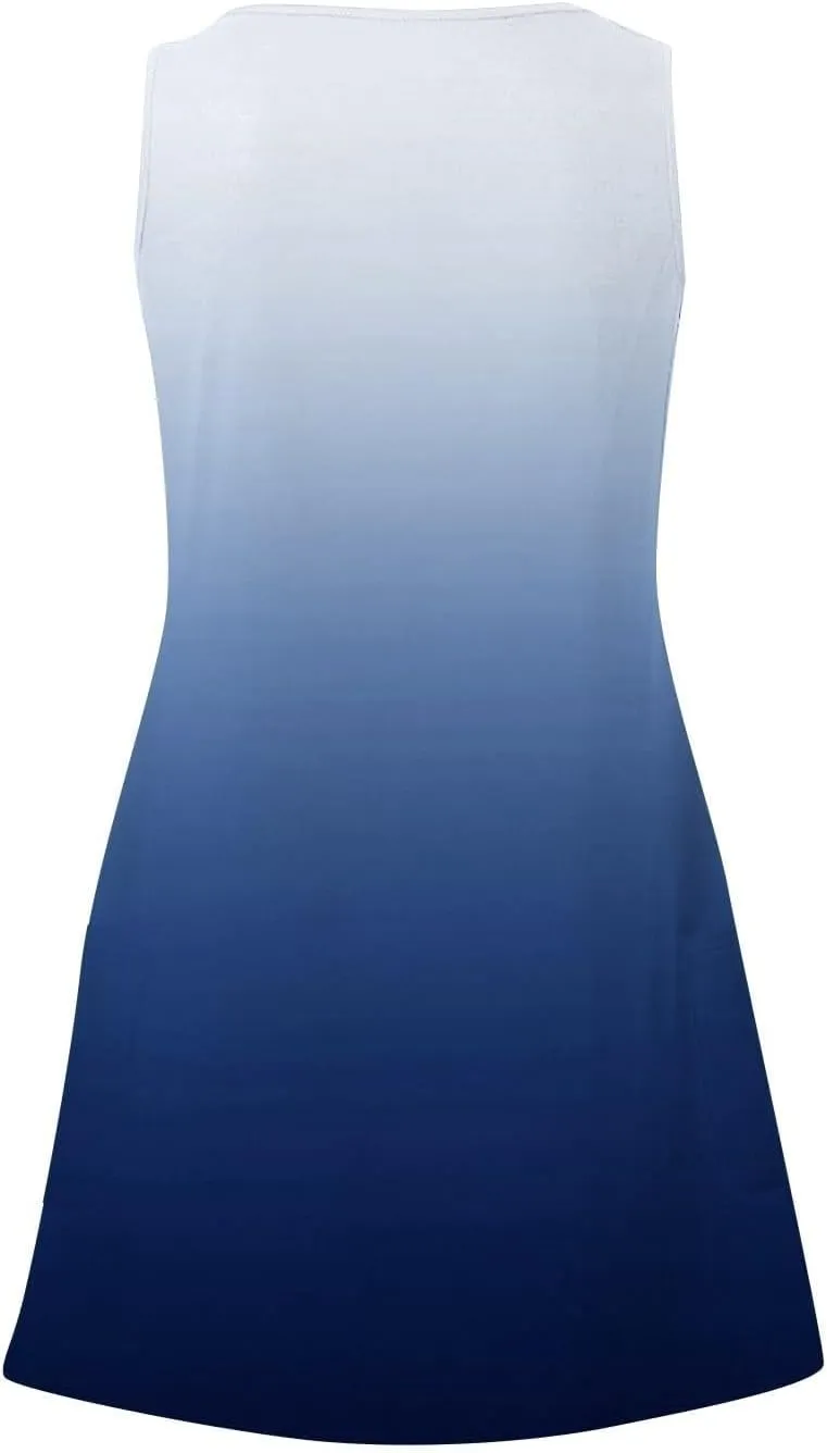 Plus Size Summer Dresses for Curvy Women Flowy Loose Fit Dress with Pocket
