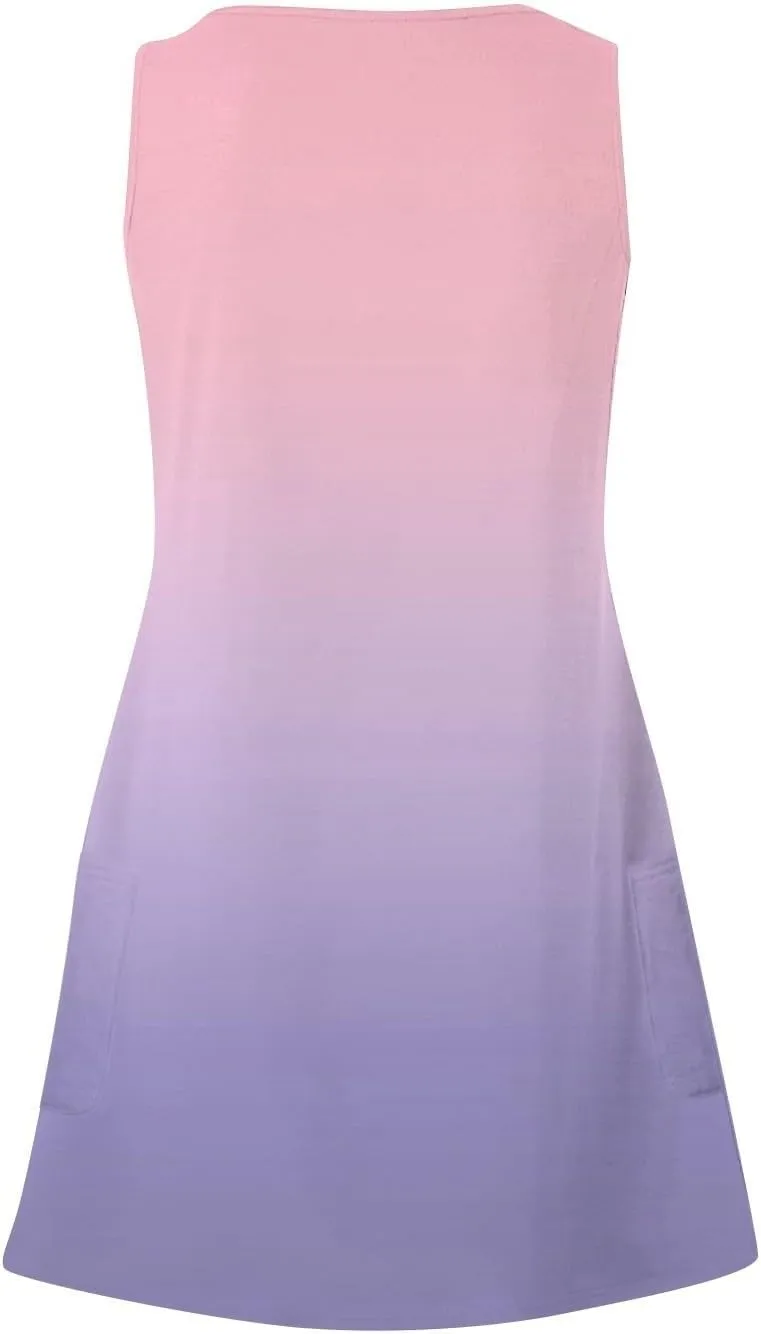 Plus Size Summer Dresses for Curvy Women Flowy Loose Fit Dress with Pocket