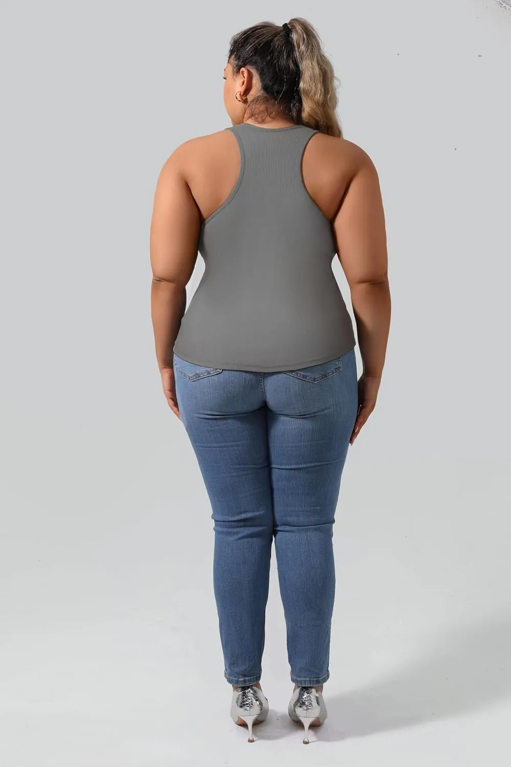 Plus Size Women's Casual Sports Tank Top,Breathable and Soft, for Sports and Daily Life Wear