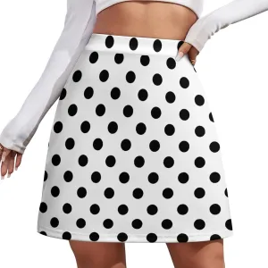 Polka Dots Short Skirt Athletic Skorts Womans Golf Skirts Tennis Skirts Breathable High Waist Workout Sport Skort