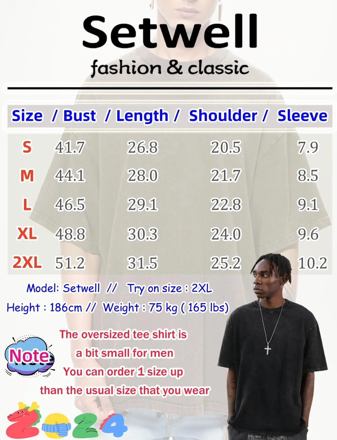 Pump Covers T-Shirts Men Oversized Tees Workout Tshirts 2 Pack Cotton Acid Wash Streetwear Grunge T Shirt
