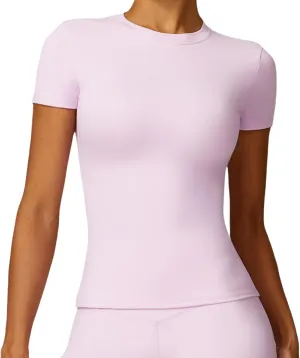 Quick-Dry Sports T-Shirt,Women's Workout Top for Yoga,Running and Gym,Breathable Athletic Tee