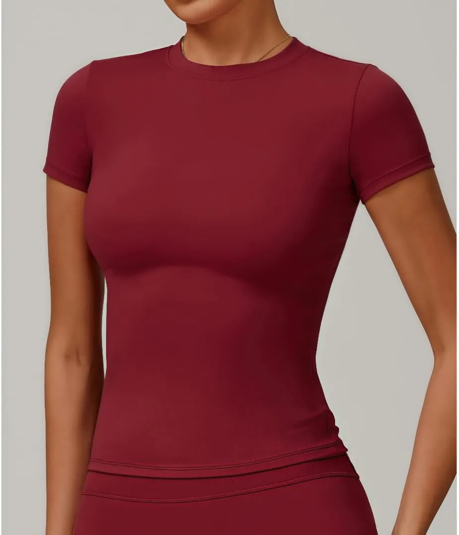 Quick-Dry Sports T-Shirt,Women's Workout Top for Yoga,Running and Gym,Breathable Athletic Tee