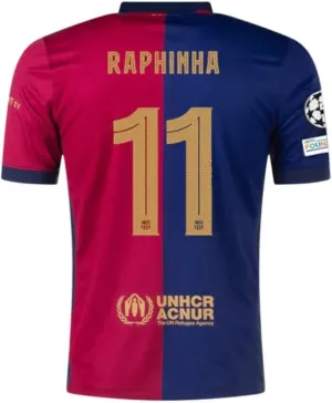 Raphinha Home Soccer Jersey for Men - High Performance Sports Shirt, Breathable and Quick Dry Fabric