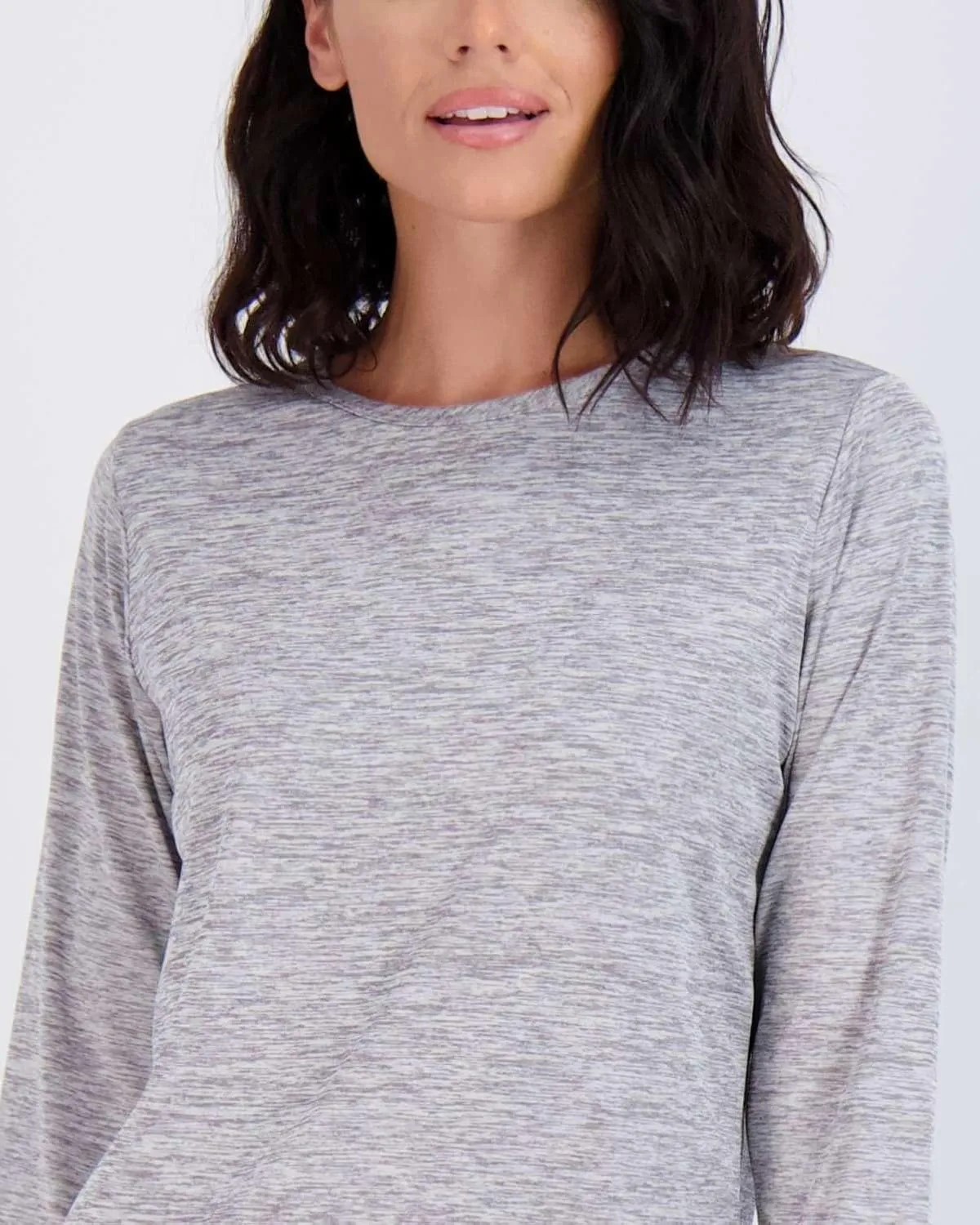 Real Essentials 4 Pack: Women's Dry-Fit Tech Stretch Long-Sleeve Athletic Workout T-Shirt (Available in Plus Size)
