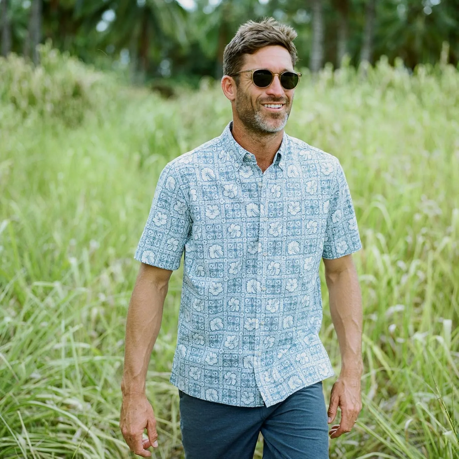 Reyn Spooner Floral Hawaiian Aloha Shirt - Tailored Button Front