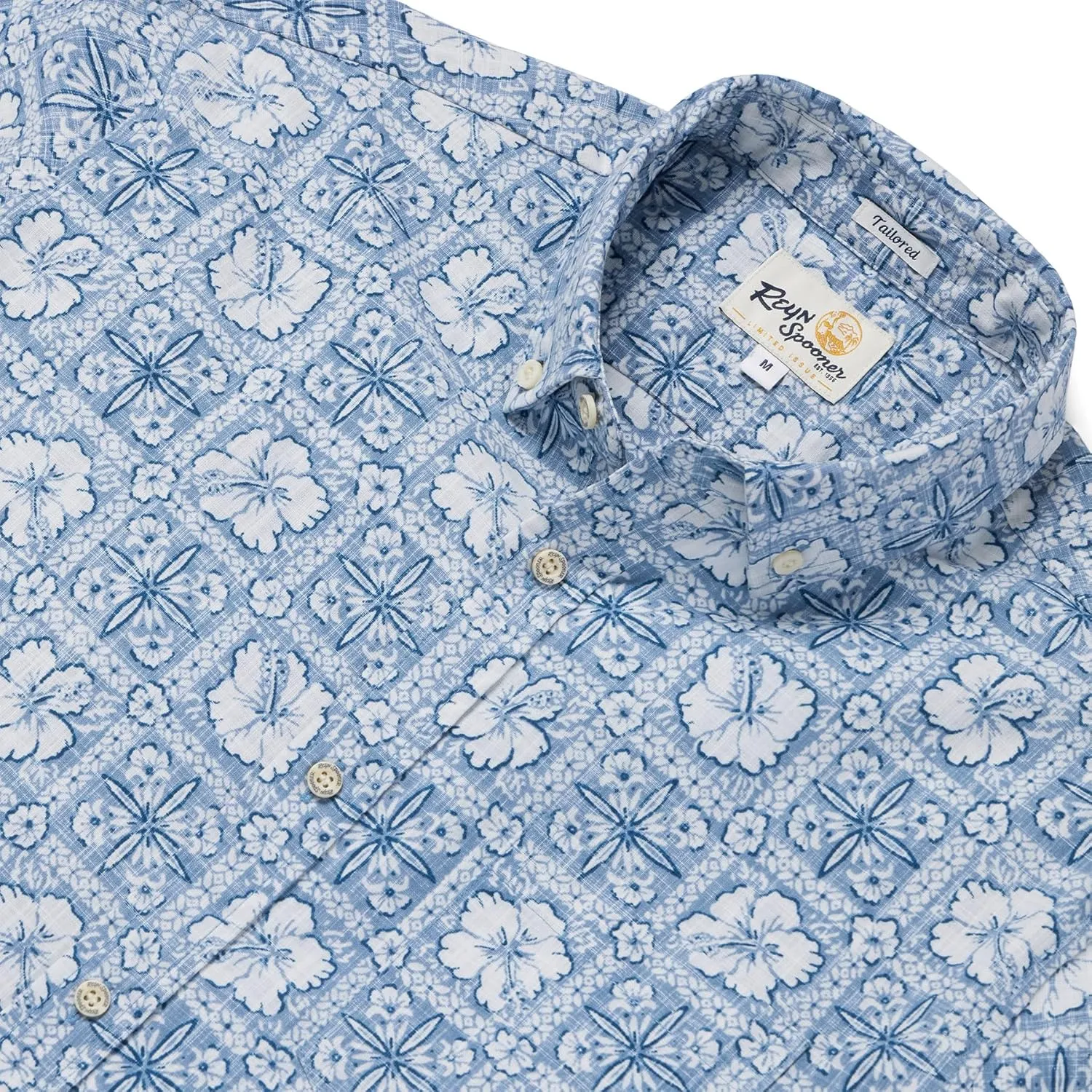 Reyn Spooner Floral Hawaiian Aloha Shirt - Tailored Button Front