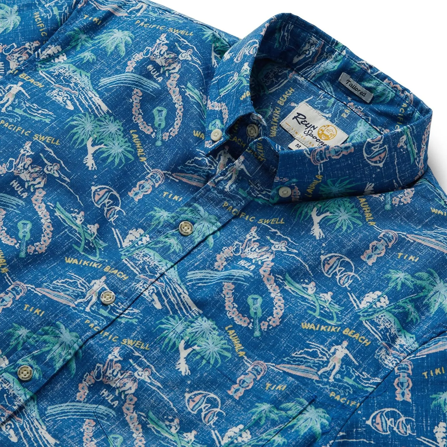 Reyn Spooner Oceanic Hawaiian Aloha Shirt - Tailored Button Front