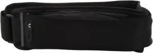 Running Waist Bag Multi Pocket Elastic Breathable Jogging Belt Reflective Strip Exercise Fitness Travel (Black)