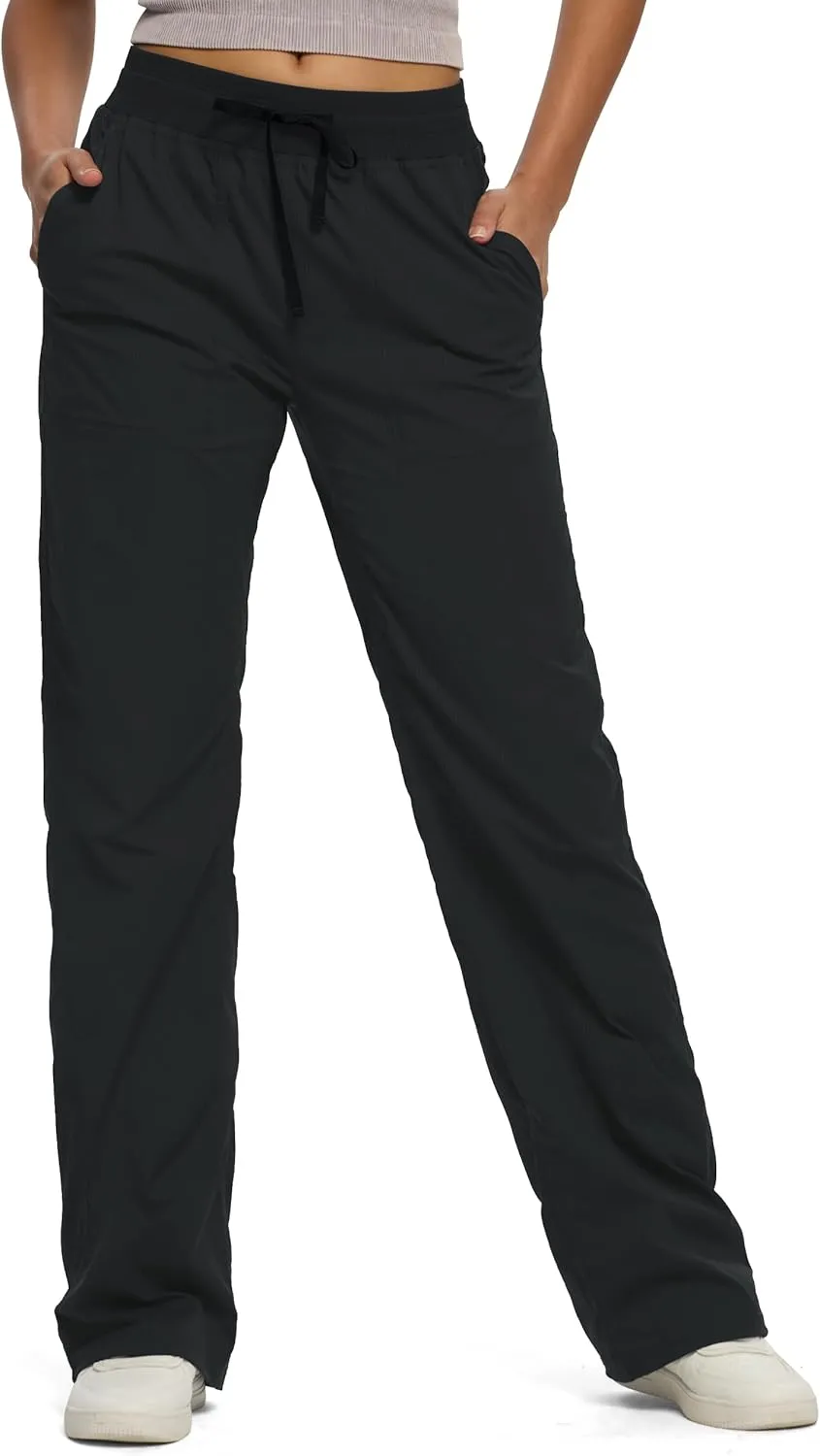 SEVEGO Women's 30"/32"/34"/36" Tall Inseam Lightweight Dance Studio Pants Ruched Workout Athletic Casual Pants