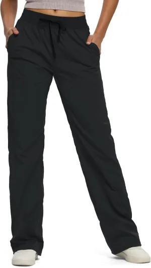 SEVEGO Women's 30"/32"/34"/36" Tall Inseam Lightweight Dance Studio Pants Ruched Workout Athletic Casual Pants