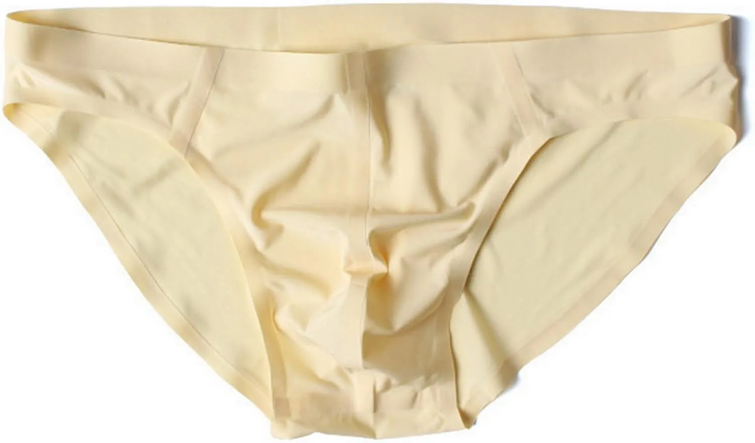 Sexy Men Ice Silk Underwear Seamless Bikini Pants Breathable Thin Men's Briefs U Convex Pouch Panties