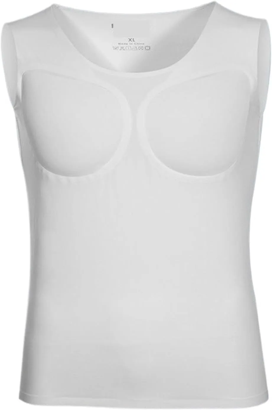 Shape Shirt Body Shaper Fake Muscle Enhancers ABS Invisible Pads Top Chest Shirts Soft Protection Fitness Muscular Undershirt