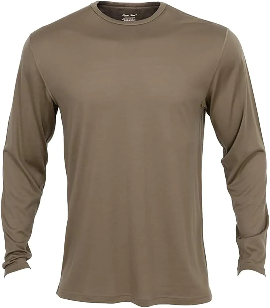 SHEEP RUN 100% Merino Wool Men's Wicking Breathable Base Layer Hiking Running Long Sleeve Shirt