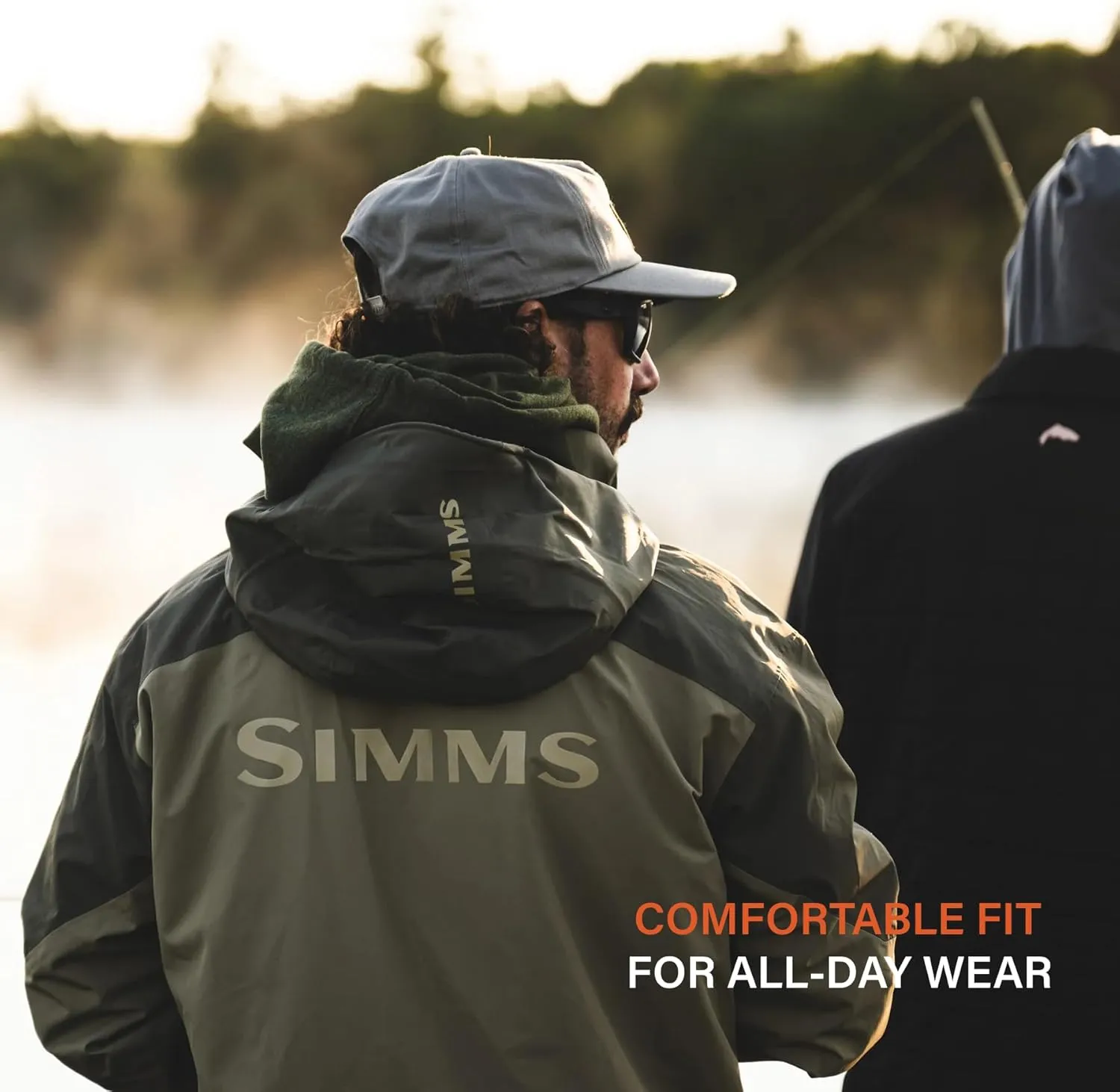 Simms Men's Challenger Waterproof Fishing Rain Coat, Angler's Essential for Wet Weather, Durable and Breathable Design
