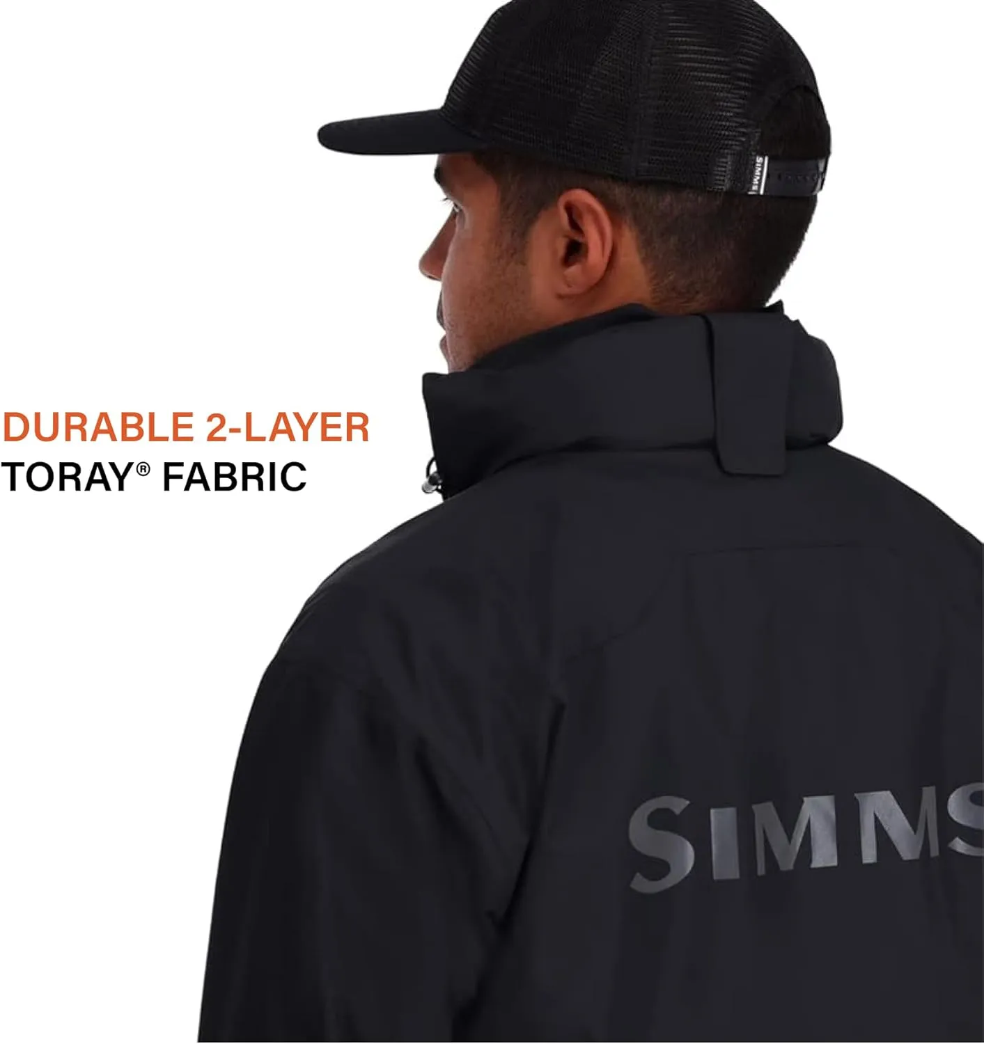 Simms Men's Challenger Waterproof Fishing Rain Coat, Angler's Essential for Wet Weather, Durable and Breathable Design