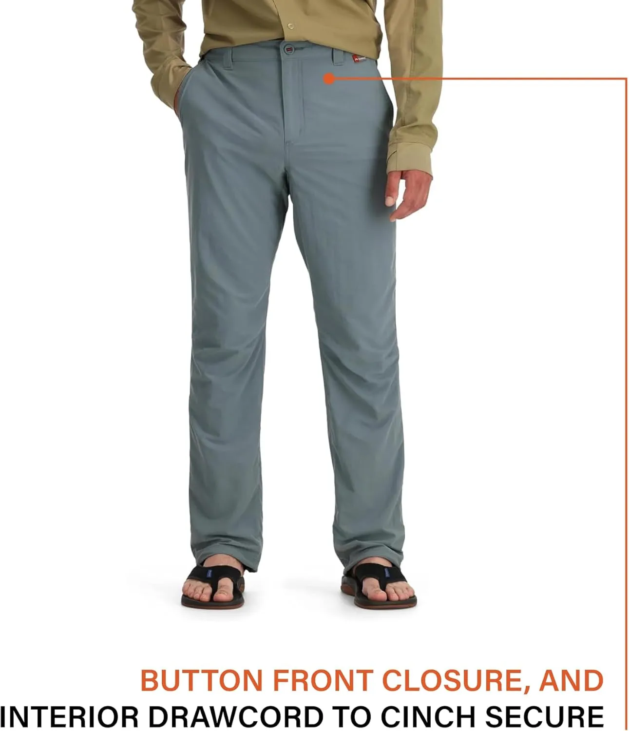 Simms Men's Superlight Pant - Premium Lightweight Fishing Pants, Quick-Dry, Breathable, UPF 50  Sun Protection