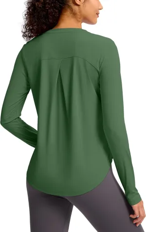 Soothfeel Women's UPF 50  Sun Shirts Long Sleeve SPF UV Protection Rash Guard Lightweight Quick Dry Hiking Workout Tops