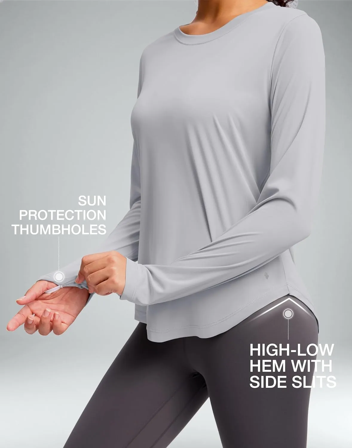 Soothfeel Women's UPF 50  Sun Shirts Long Sleeve SPF UV Protection Rash Guard Lightweight Quick Dry Hiking Workout Tops