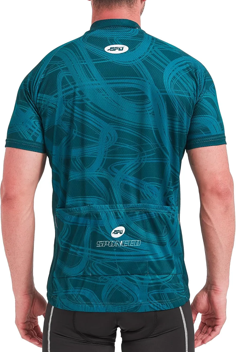 sponeed Men's Cycling Jerseys Tops Biking Shirts Short Sleeve Bike Clothing Full Zipper Bicycle Jacket with Pockets