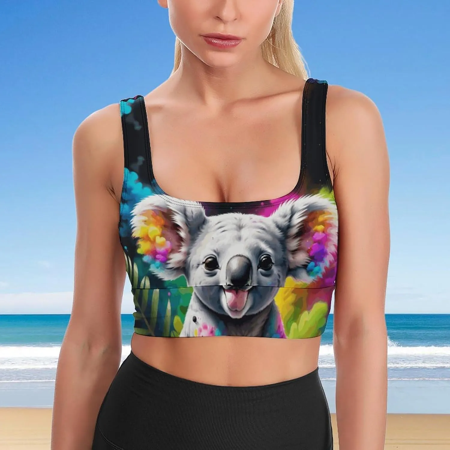 Sports Bra Italy Flag Tank Tops for Women Casual Padded Workout Yoga Top