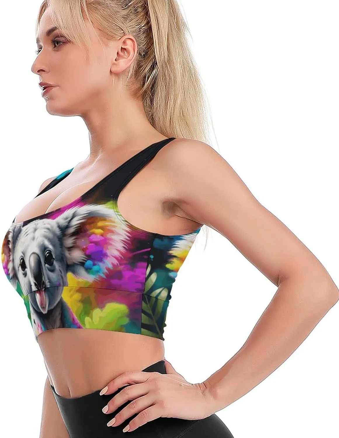 Sports Bra Italy Flag Tank Tops for Women Casual Padded Workout Yoga Top