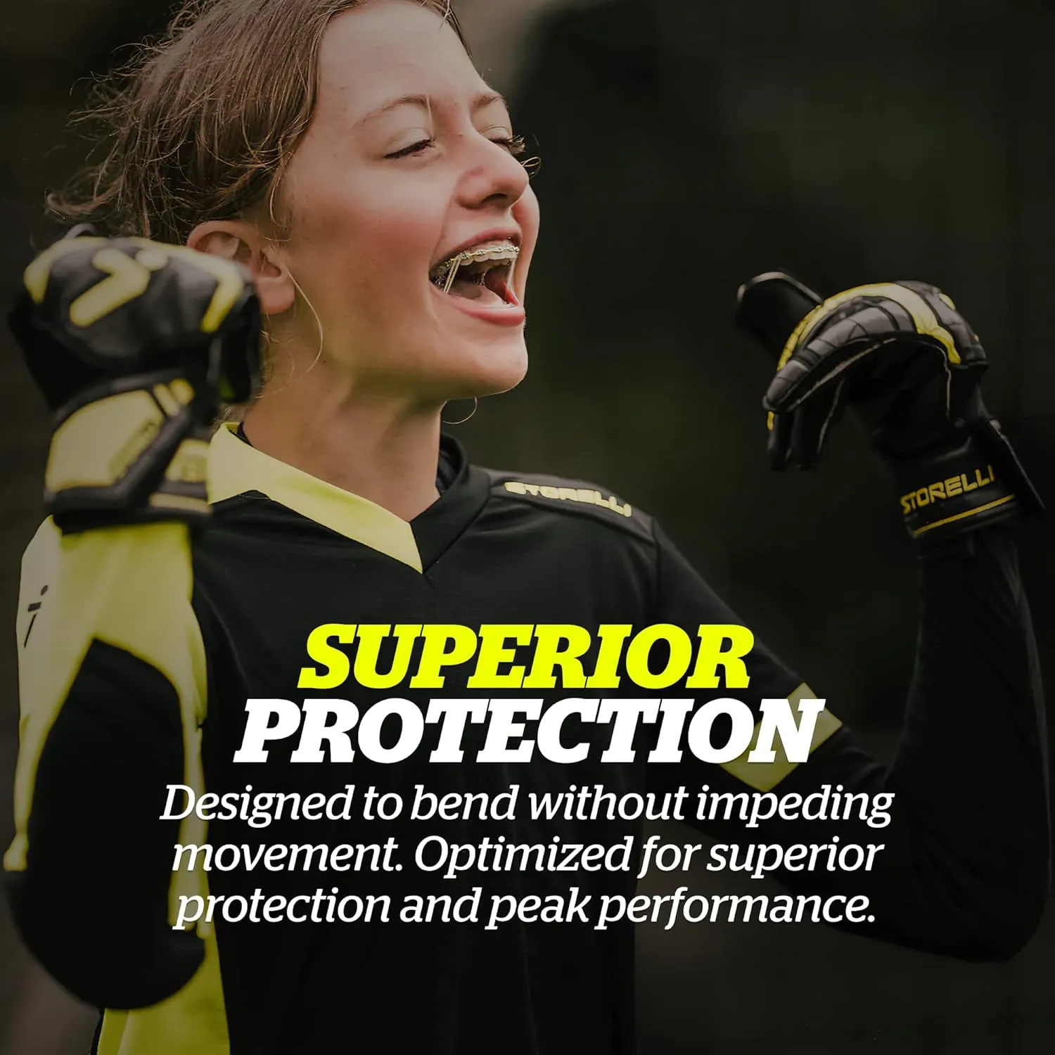 Storelli ExoShield Gladiator Goalkeeper Jersey, High-Impact Protection, Sweat-Wicking, Breathable Athletic Shirt for Soccer