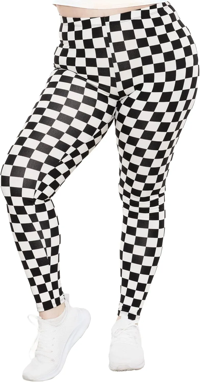 STRETCH IS COMFORT Women's and Plus Size Oh So Soft Knee & Full Length Leggings | Lots of Prints | Adult Sizes S-7X