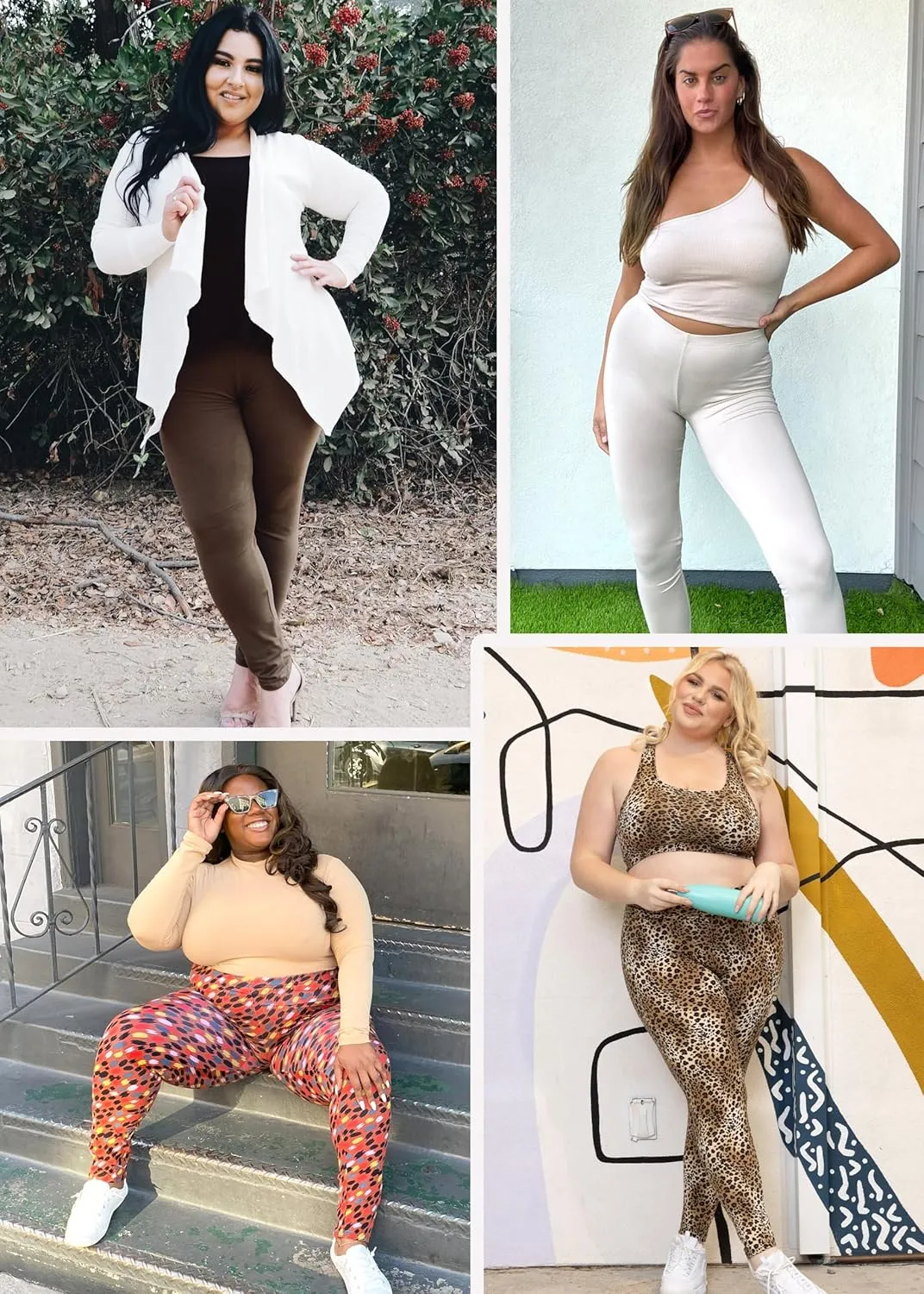 STRETCH IS COMFORT Women's and Plus Size Oh So Soft Knee & Full Length Leggings | Lots of Prints | Adult Sizes S-7X