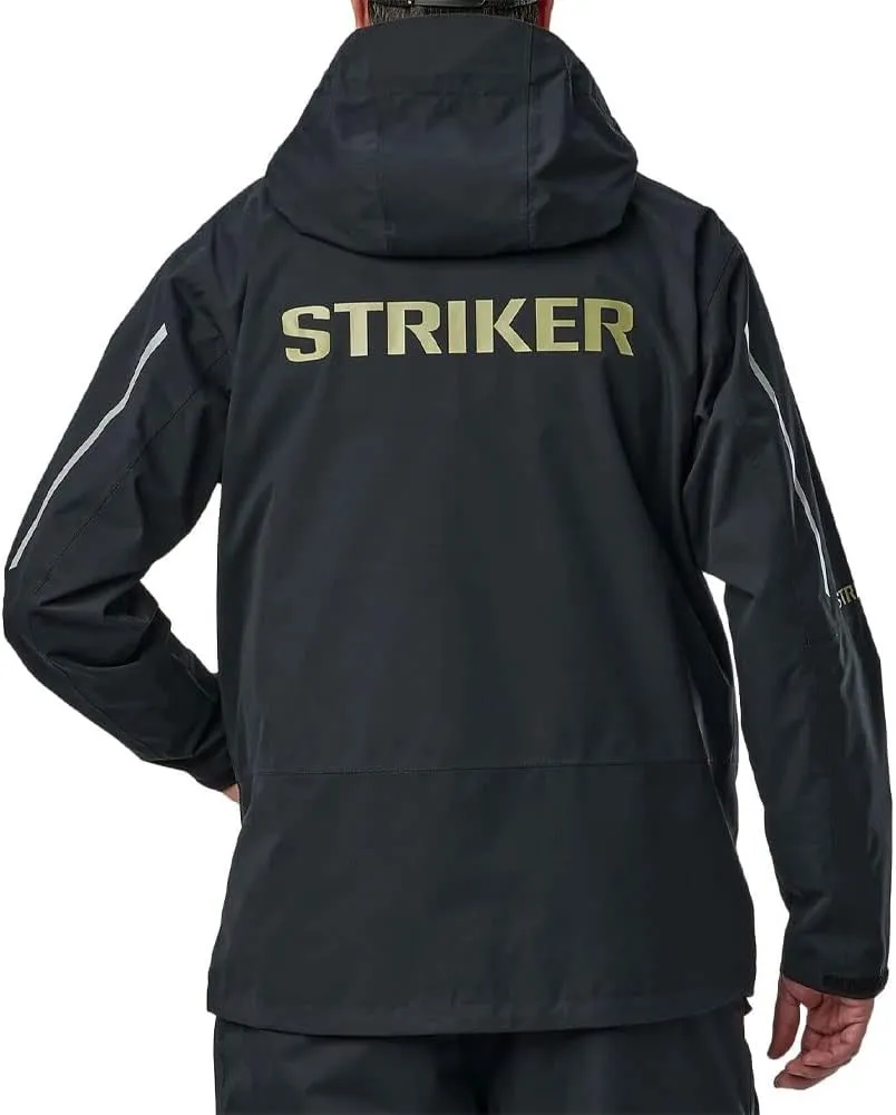 Striker Men's Vortex Durable Breathable Waterproof Outdoor Fishing Rain Jacket with Adjustable Hood & Reflective Elements