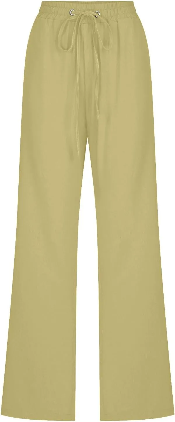 Sweater Wide Leg Pants Winter Velvet Work Slacks with Pockets Wide Leg Wide Leg