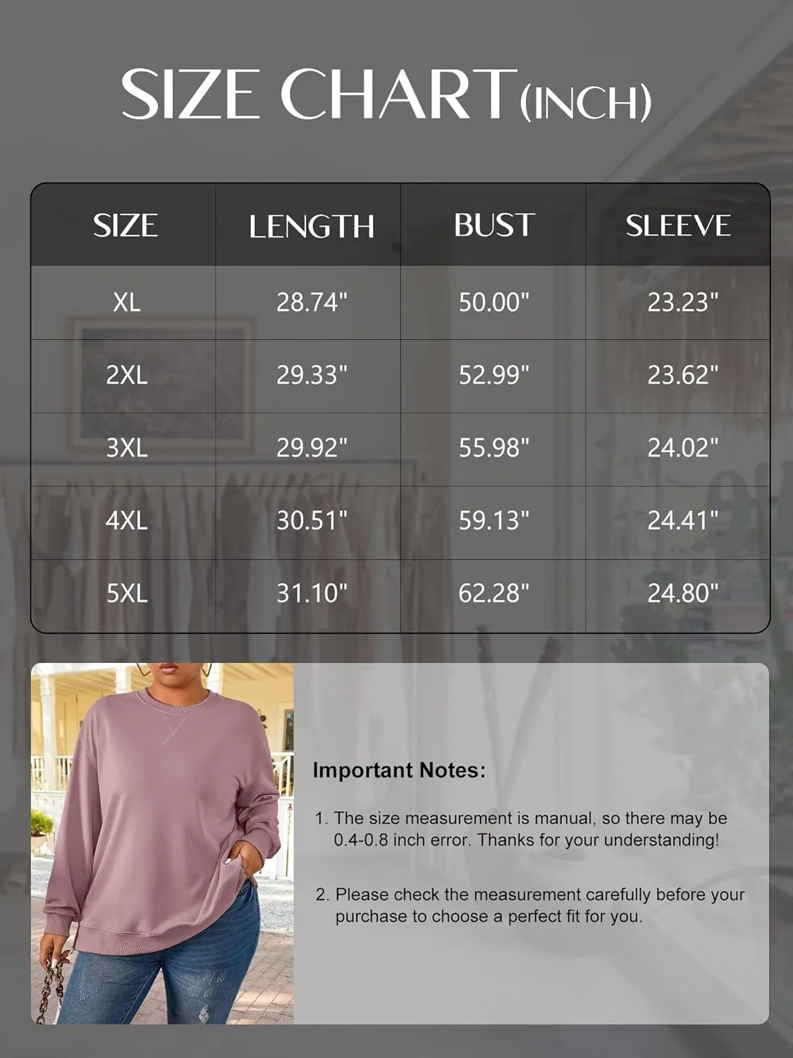 TAKEYAL Plus Size Sweatshirt for Women Oversized Casual Crew Neck Drop Shoulder Pullover Teen Girls Clothes