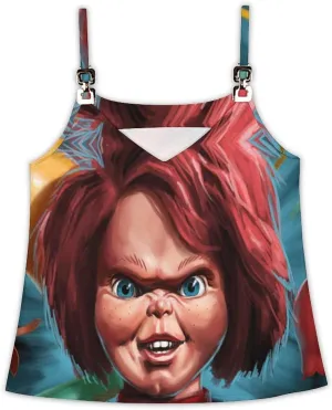 Tank Tops Chucky Beach Summer Sleeveless Shirts Vacation Tanks Gym Tank T-Shirts Top for Womens