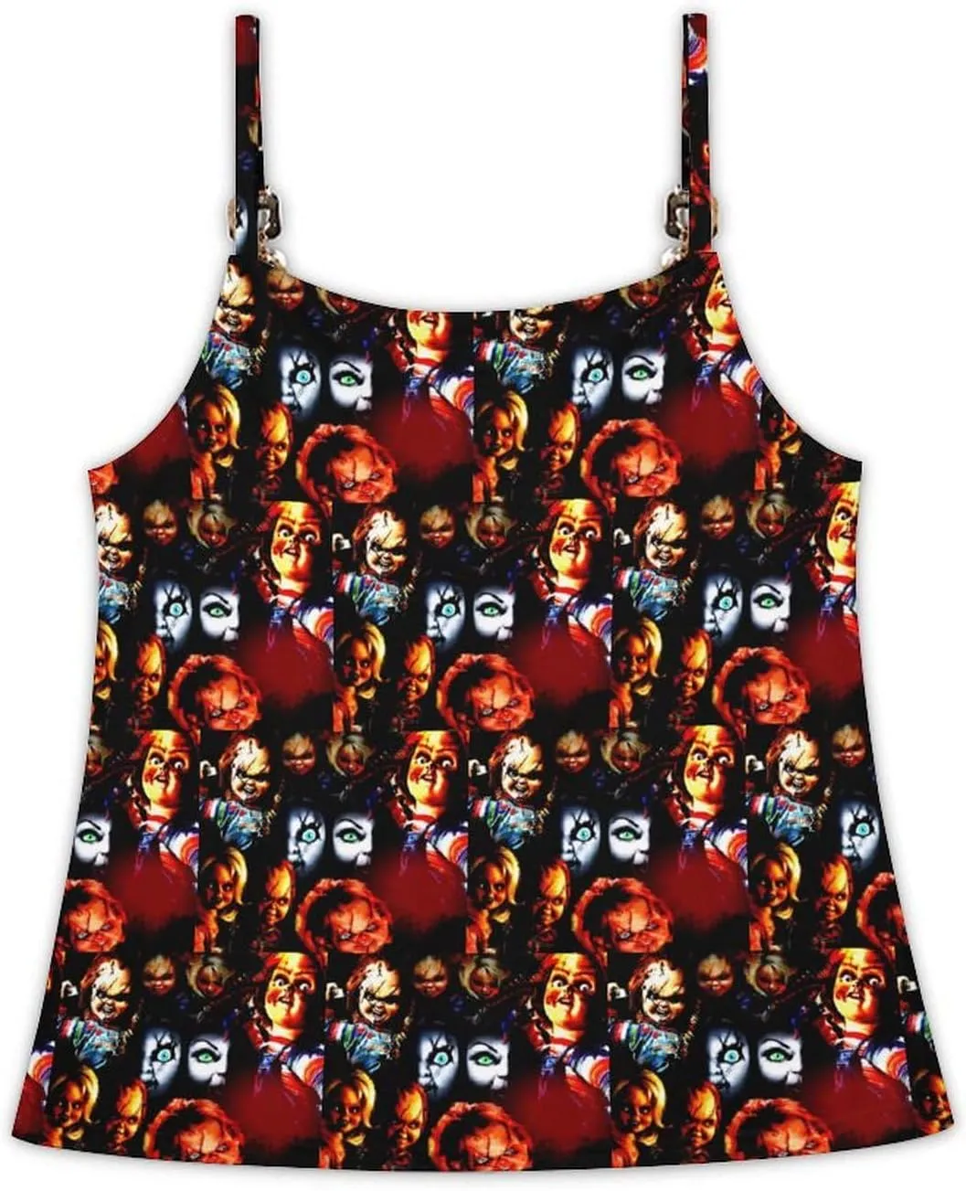 Tank Tops Chucky Beach Summer Sleeveless Shirts Vacation Tanks Gym Tank T-Shirts Top for Womens