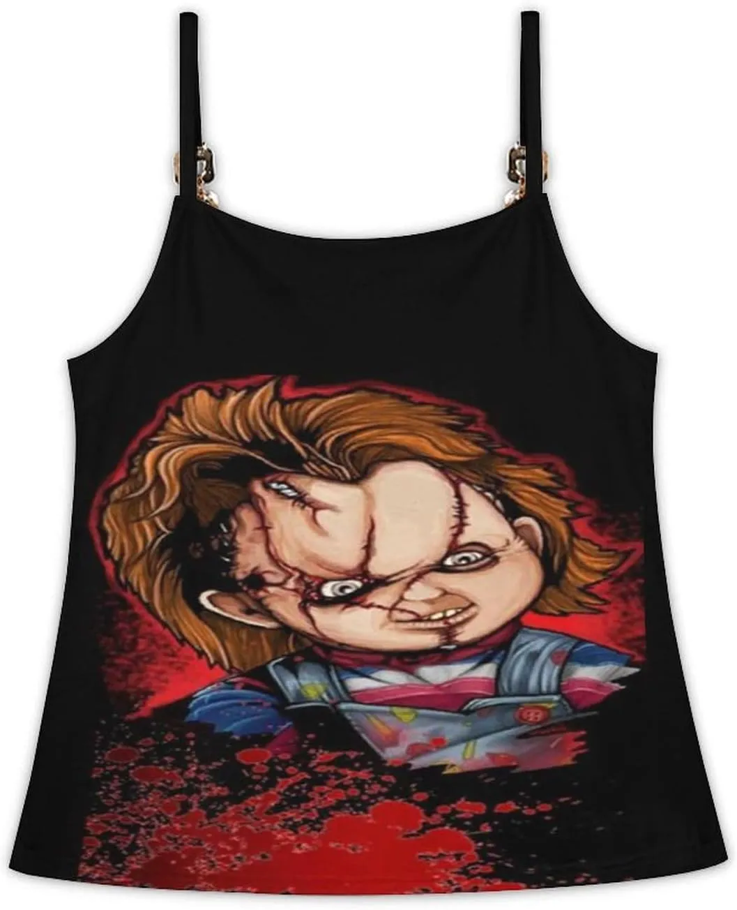 Tank Tops Chucky Beach Summer Sleeveless Shirts Vacation Tanks Gym Tank T-Shirts Top for Womens