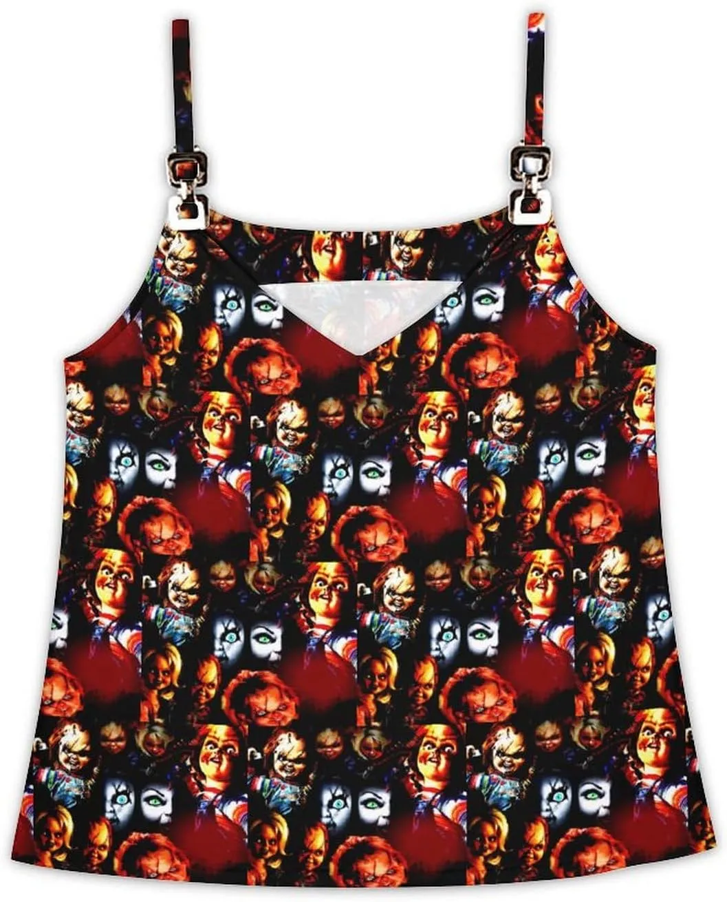 Tank Tops Chucky Beach Summer Sleeveless Shirts Vacation Tanks Gym Tank T-Shirts Top for Womens