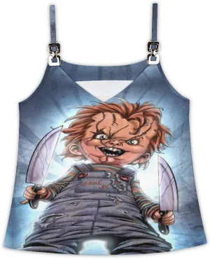 Tank Tops Chucky Beach Summer Sleeveless Shirts Vacation Tanks Gym Tank T-Shirts Top for Womens