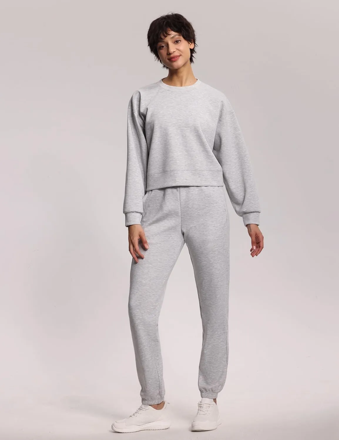 THE GYM PEOPLE Women's Baggy Cinch Bottom Sweatpants Lightweight Workout Joggers Pants with Pockets