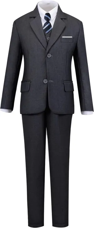 Toddler Boys Suit Kids Formal Dresswear Prom Tuxedo Children's Slim Fit Suits