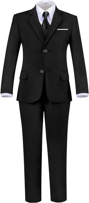 Toddler Boys Suit Kids Formal Dresswear Prom Tuxedo Children's Slim Fit Suits